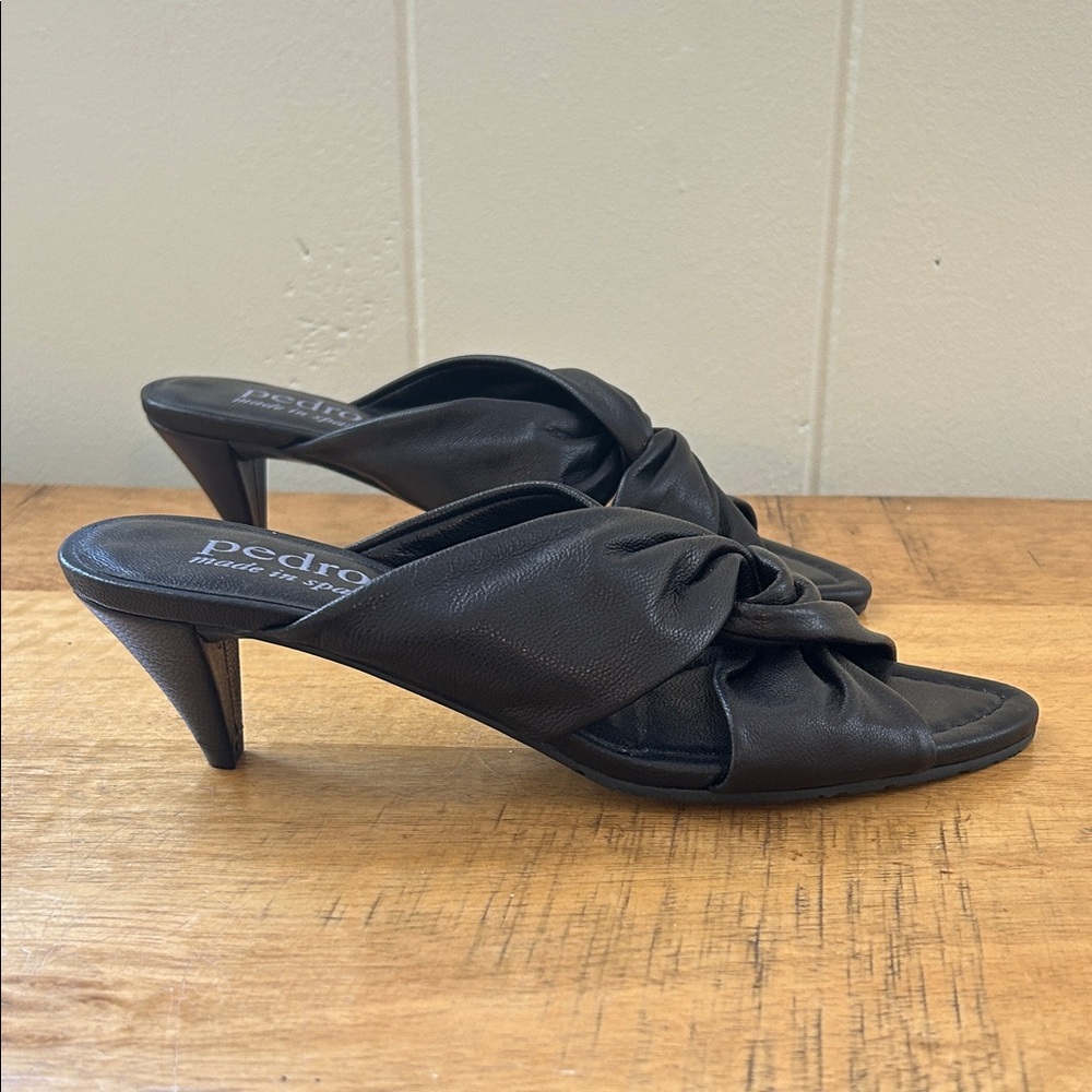 Pedro Garcia Black Women's Heeled Sandals